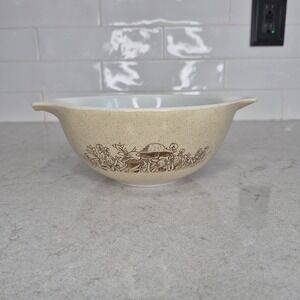 Vintage Pyrex 442 1.5L Forest Fancies Mushrooms Cinderella Mixing Bowl
